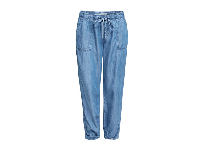 Pantalon De Jogging Façon Jean En Lyocell