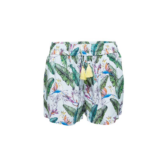 Short À Imprimé Tropical