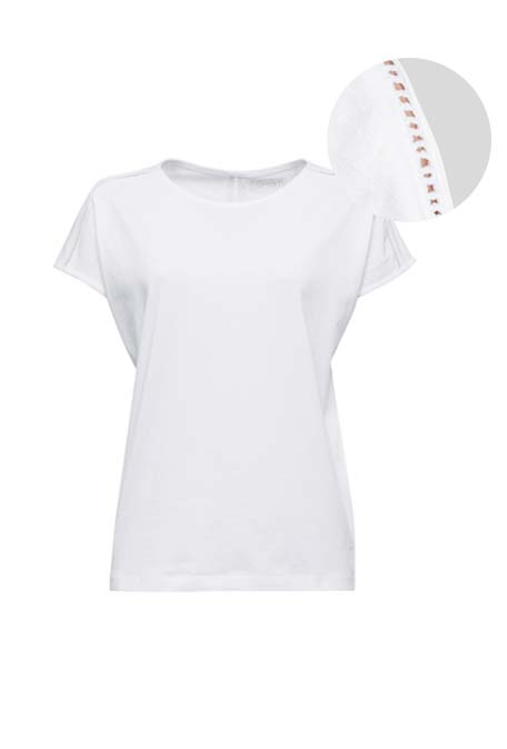 Shirt Mit Lochspitze Organic Cotton