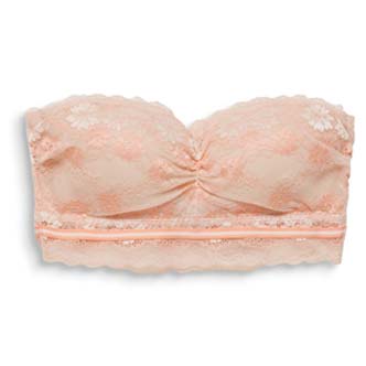 Top Bandeau En Dentelle Bicolore