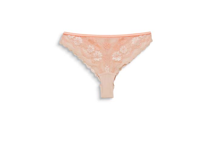 Slip Taille Basse En Dentelle Bicolore