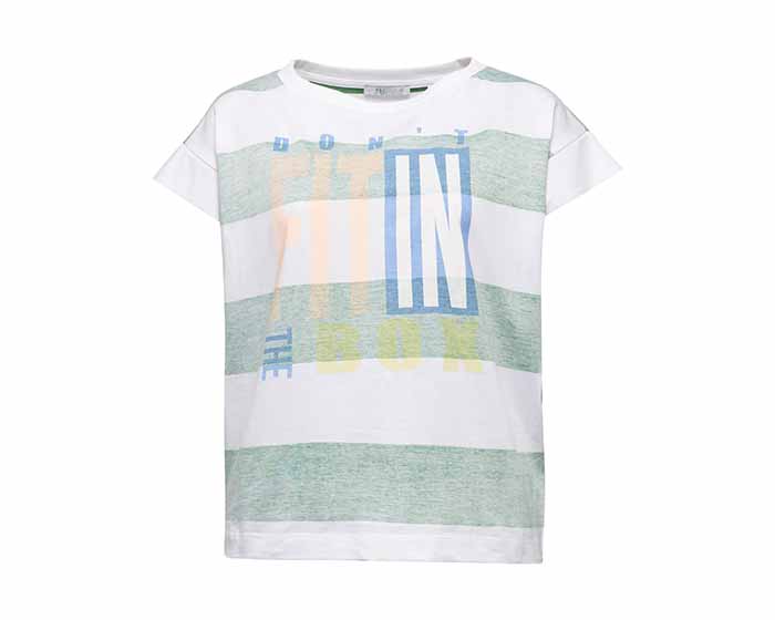 T Shirt Colour Block En Coton Biologique