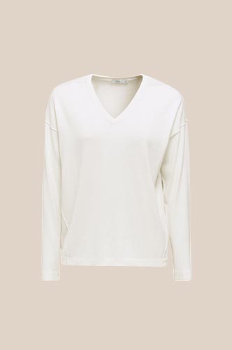 Pull Over Col V Coton Bio