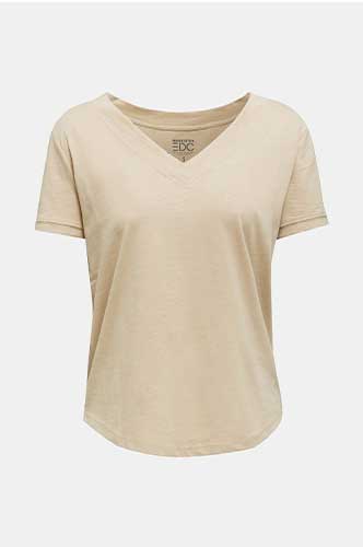 V Neck Shirt 100 Baumwolle