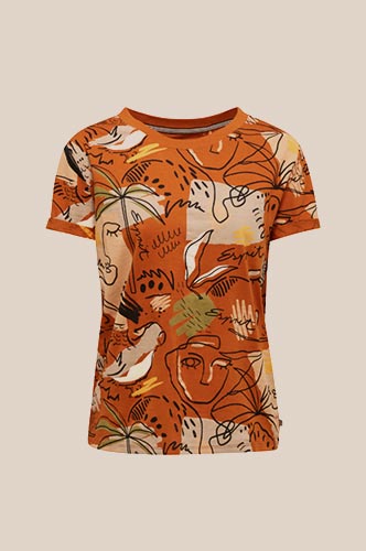 T Shirt Imprimé En Coton Biologique