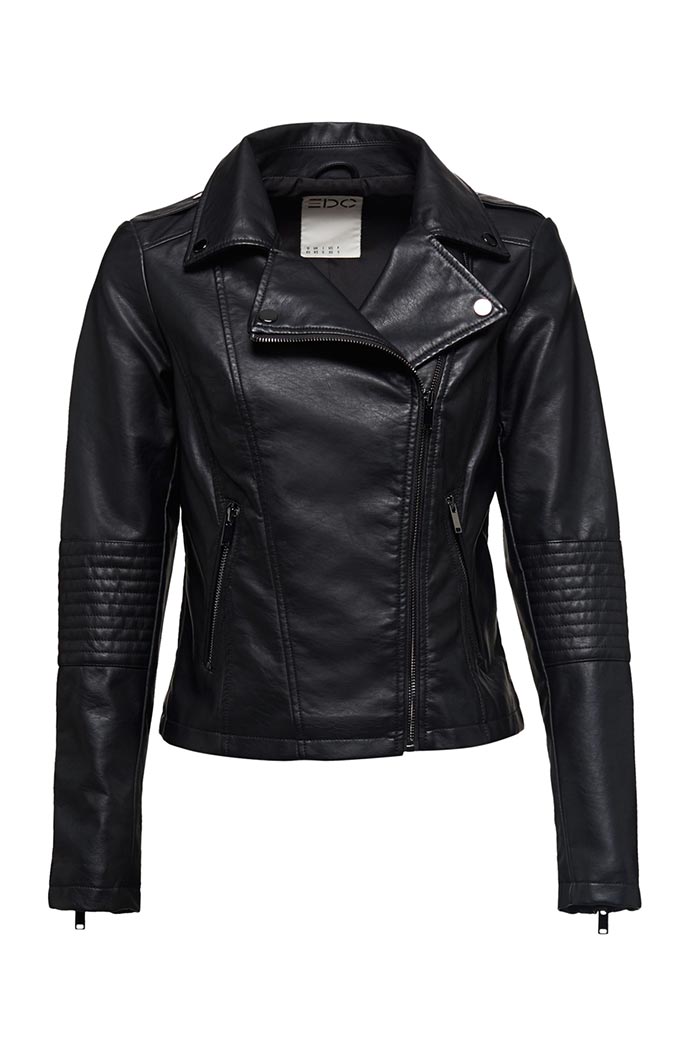 Veste Style Motard En Similicuir