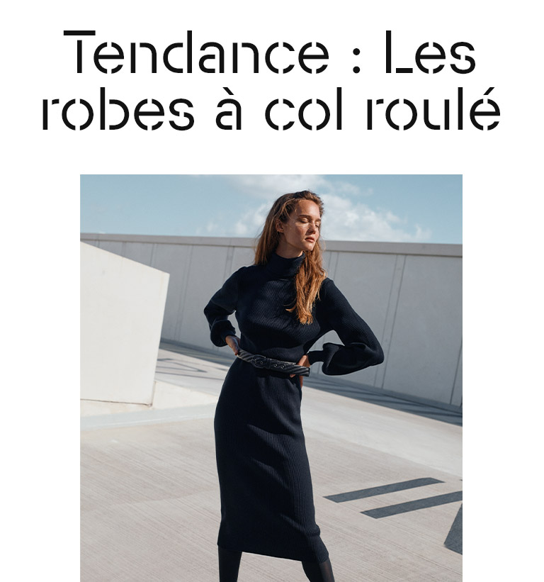 les robes à col roulé