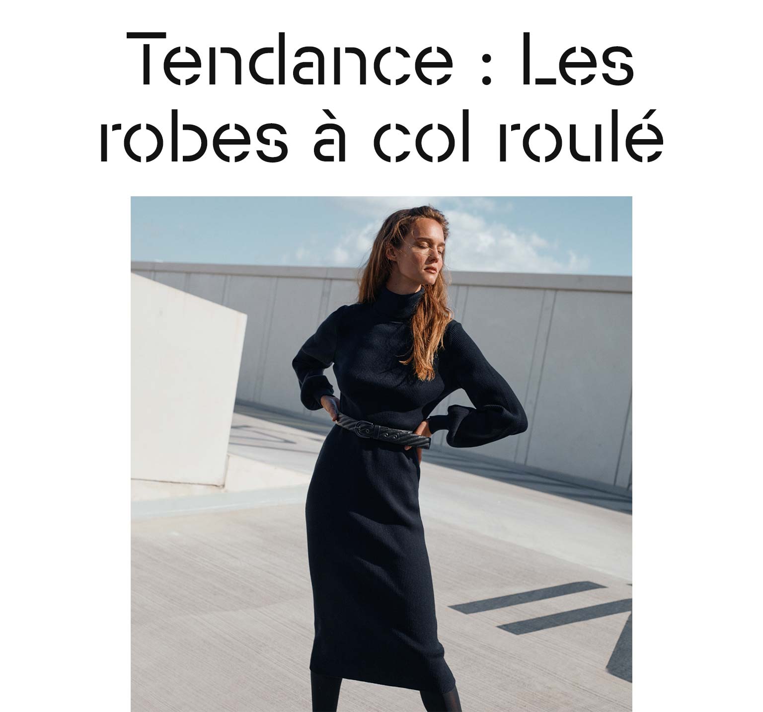 les robes à col roulé