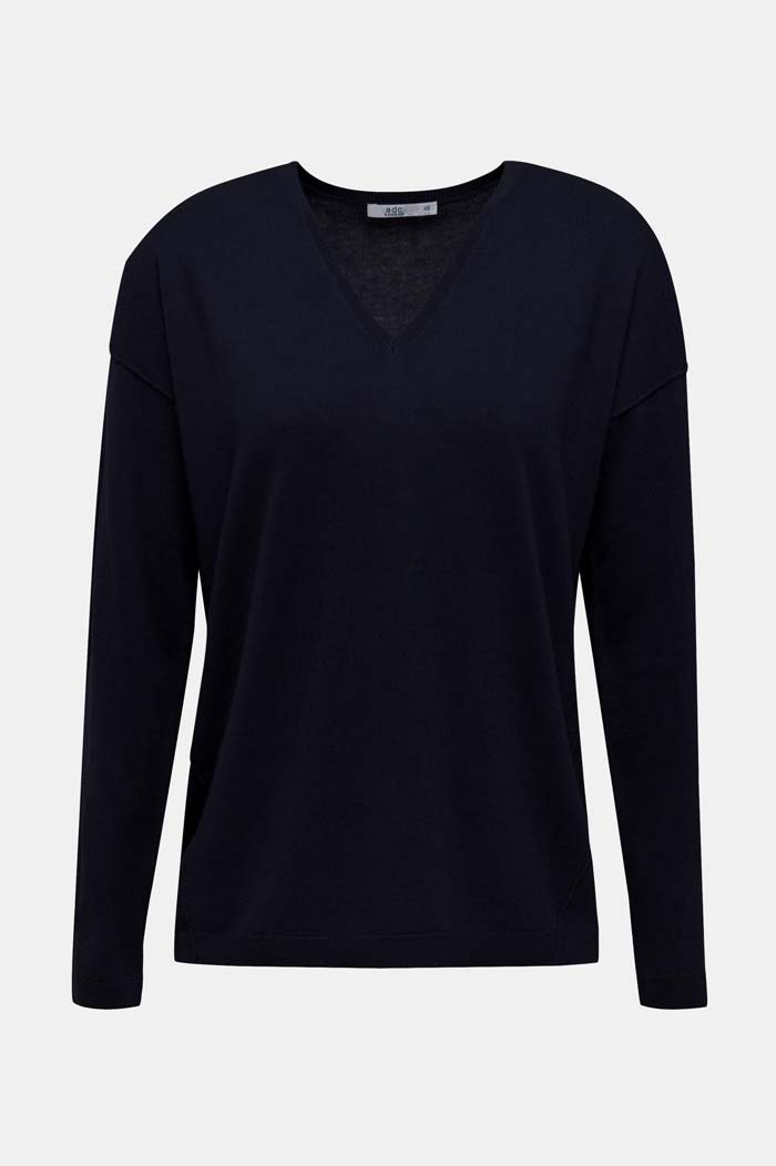 Pull Over Col V Coton Bio