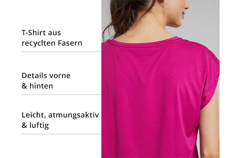 T-Shirt aus recyclten Fasern