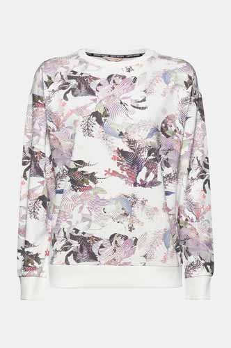 Sweat Shirt Imprimé En Coton Biologique