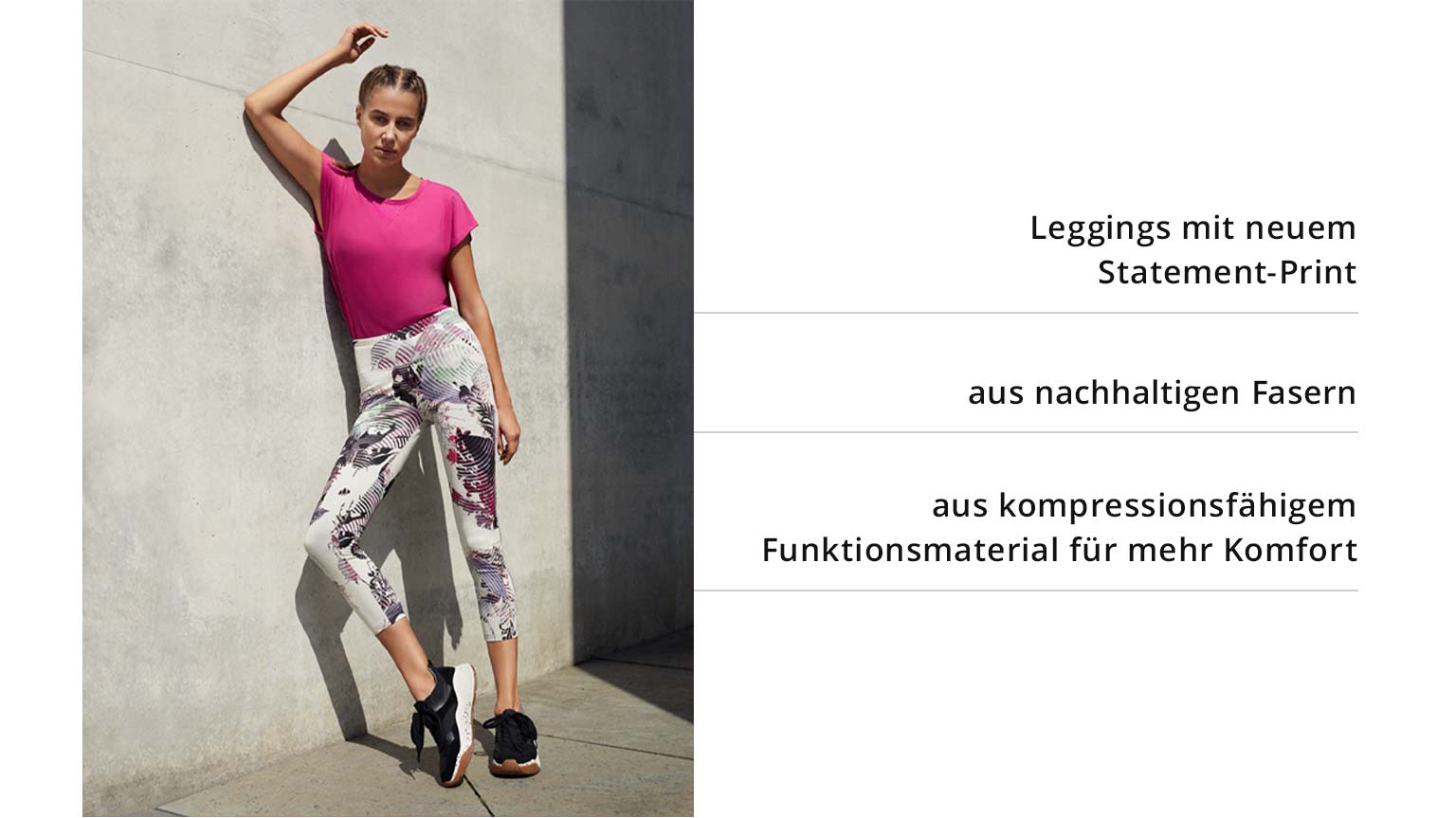 Leggings mit neuem Statement-Print 