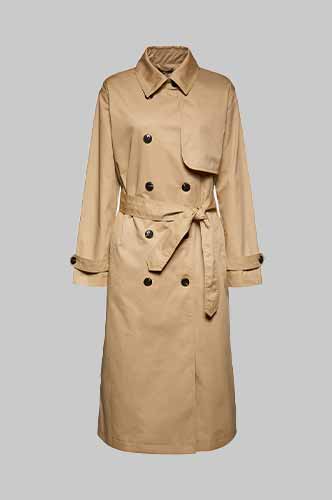 Recycelt Trenchcoat Mit Wattierung