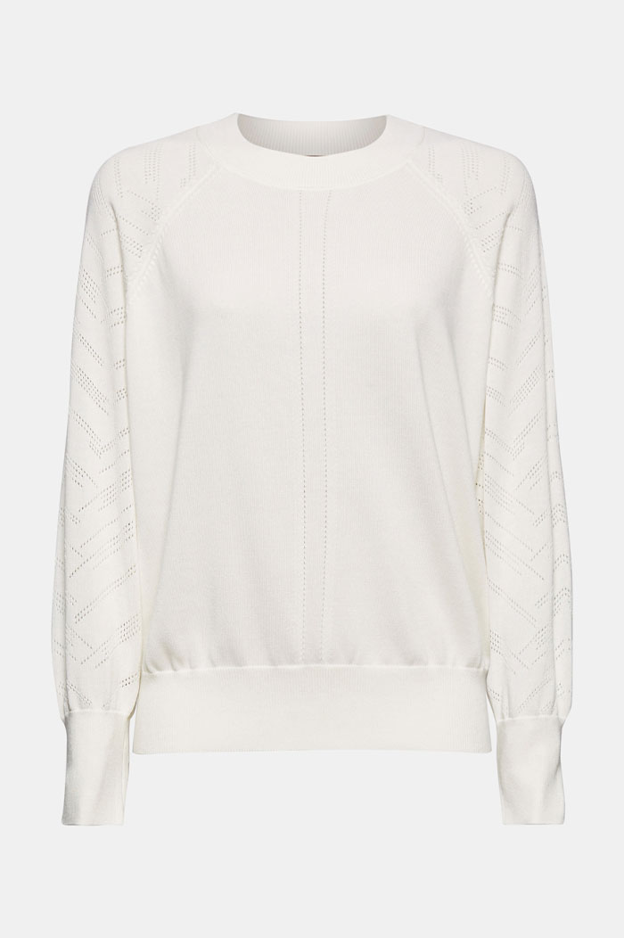 En Coton Mélangé Le Pull Over Texturé