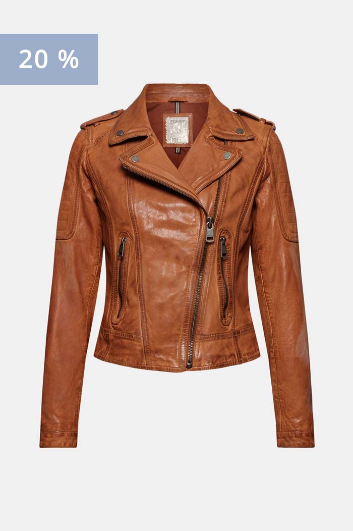 Veste Style Motard 100 Cuir