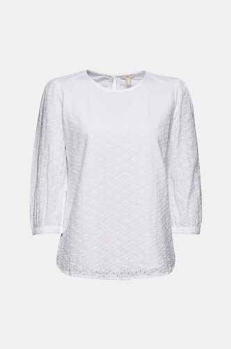 Chemisier En Coton Bio À Broderie Anglaise