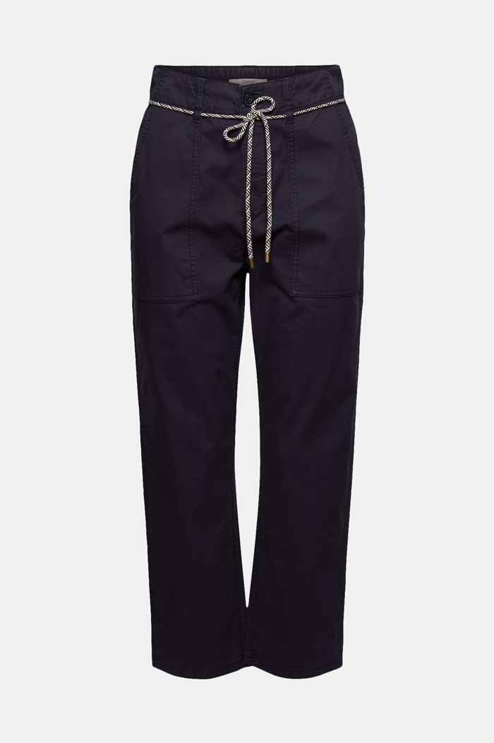 Pantalon Utility Ceinturé Coton Pima