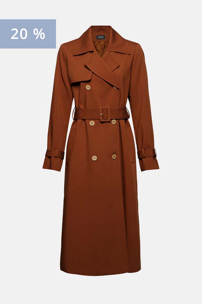 En Matière Recyclée Trench Coat Long