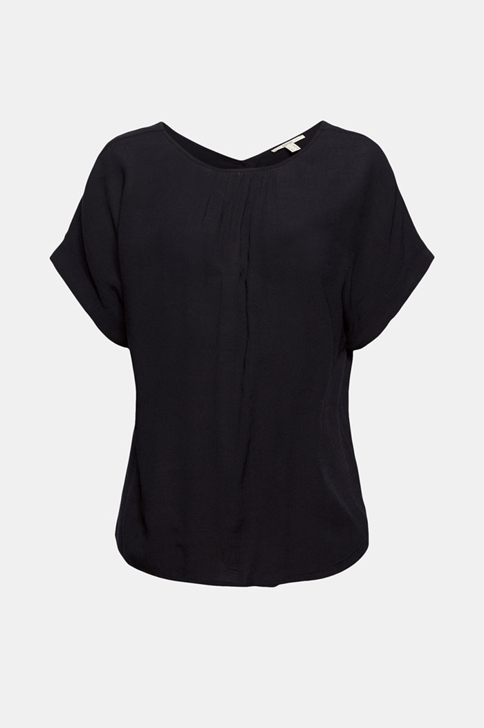 Top Façon Blouse À Patte De Boutonnage Lenzing™ Ecovero™