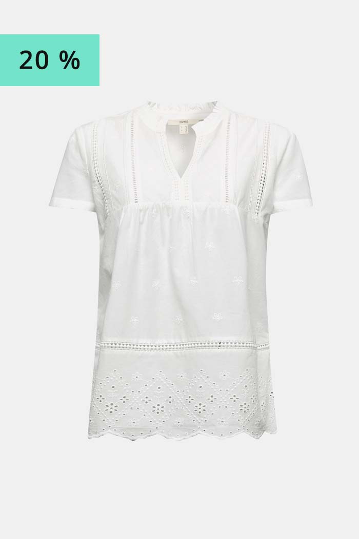 Chemisier À Broderie Anglaise 100 Coton