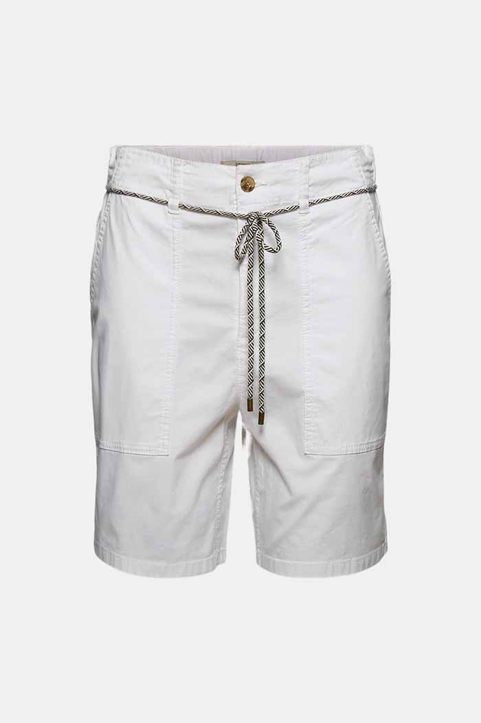 Doté D’Une Ceinture Le Short Utility En Coton Pima