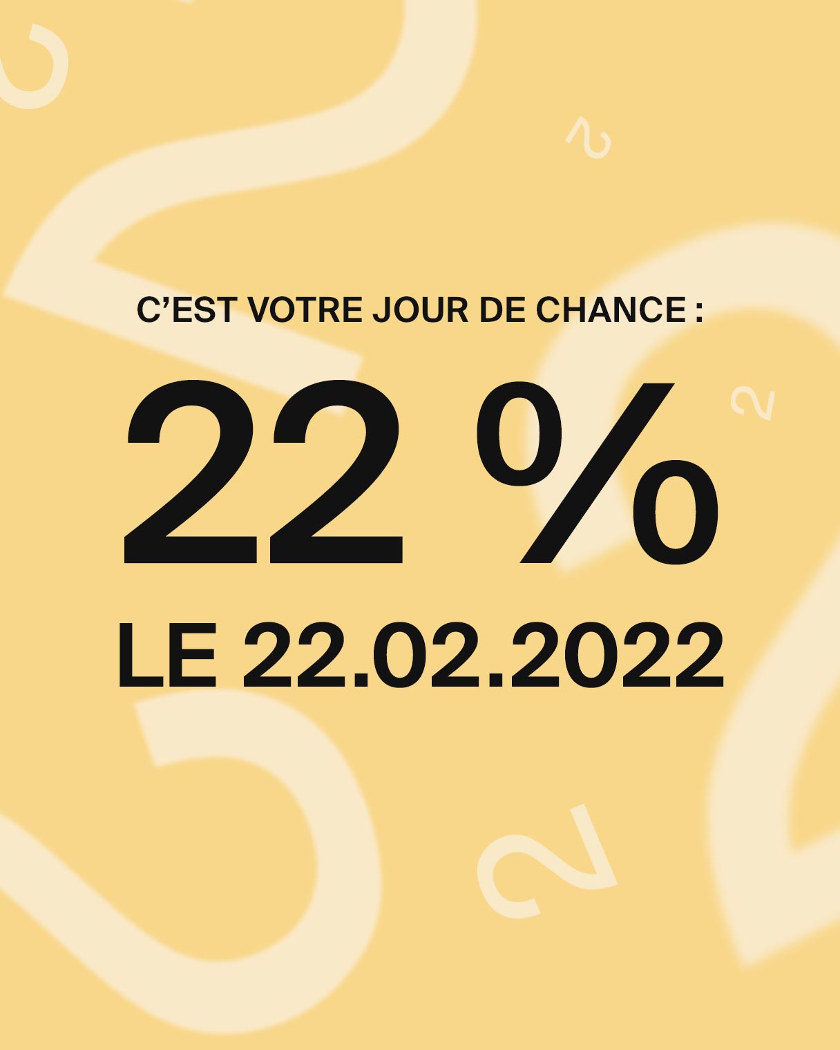 C’EST VOTRE JOUR DE CHANCE: