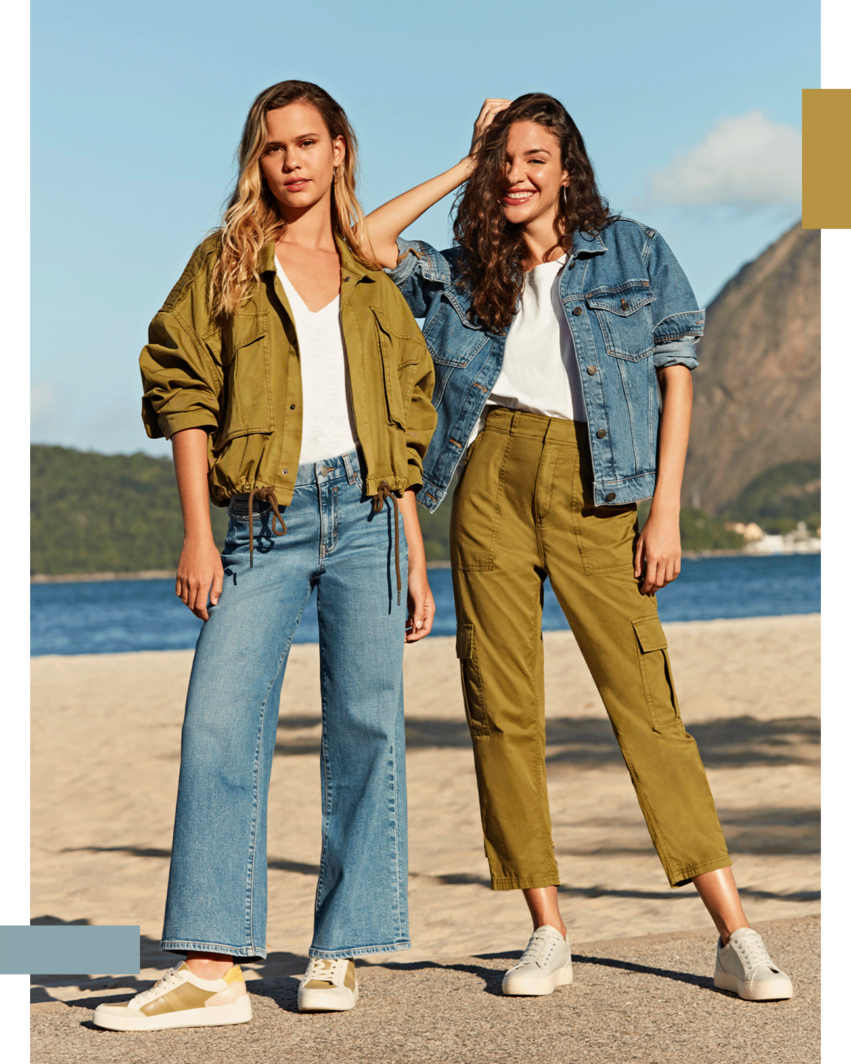 Denim meets Khaki 