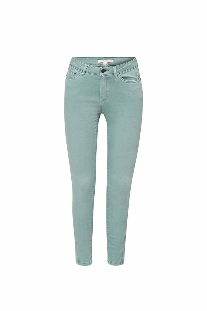 Pantalon Stretch De Longueur Chevilles À Zips Au Bas Des Jambes