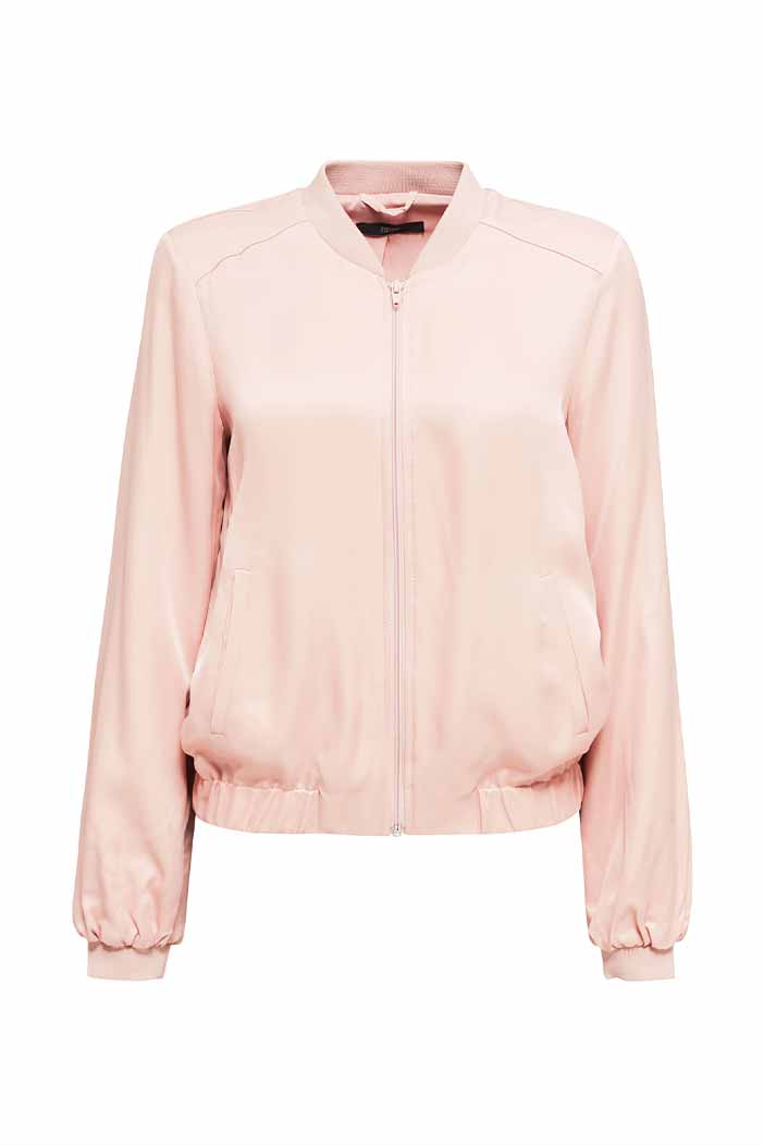 Bomber Jacke Aus Satin