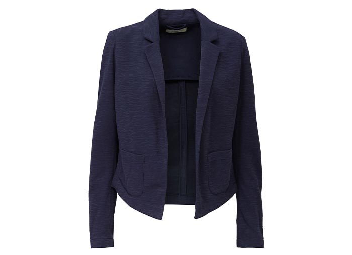 Kurz Blazer Aus Slub Jersey