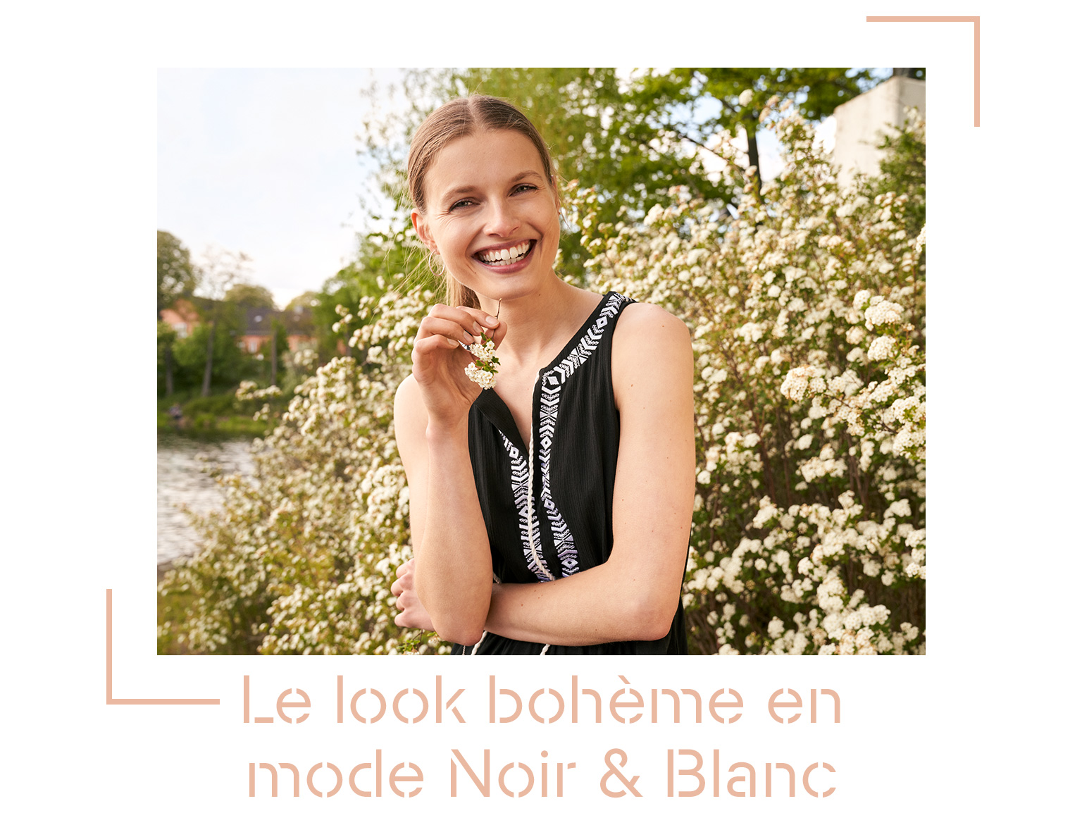 Le look bohème en mode Noir & Blanc